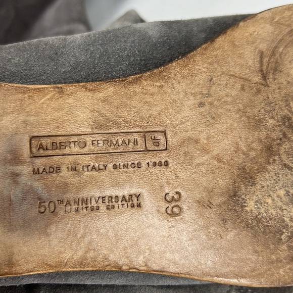 ALBERTO FERMANI Women's Antracite Umbria Ankle Boots - Picture 7 of 8